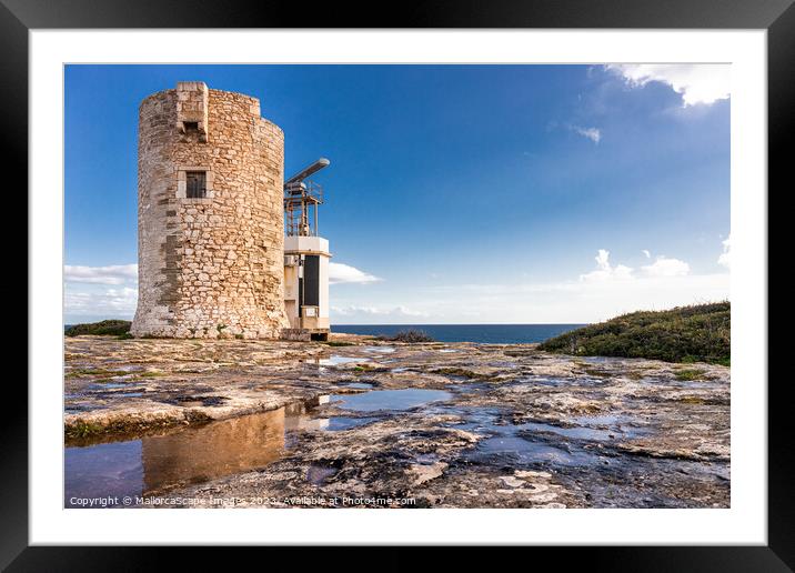Old watchtower Torre d'en Beu in Cala Figuera Framed Mounted Print by MallorcaScape Images