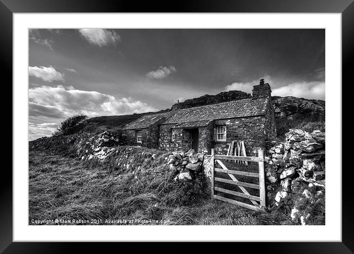 Welsh Cottage Framed Mounted Print by Mark Robson