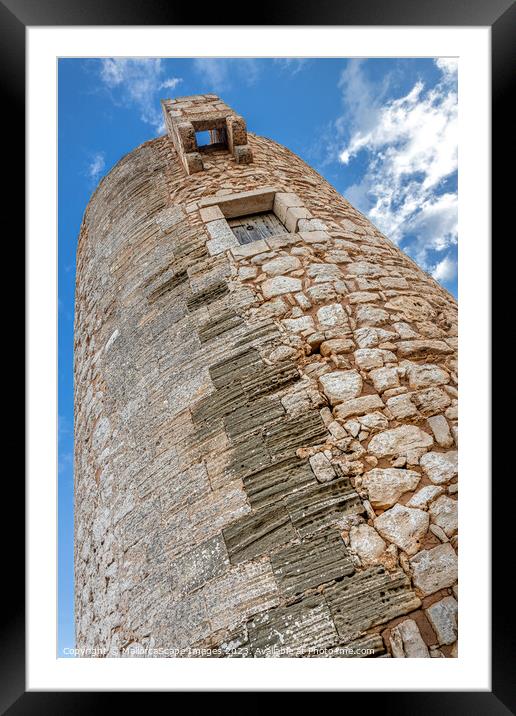Old watchtower Torre d'en Beu in Cala Figuera Framed Mounted Print by MallorcaScape Images