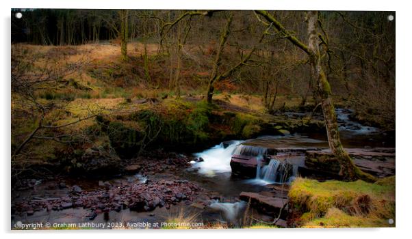River Taff, Brecon Beacons Acrylic by Graham Lathbury