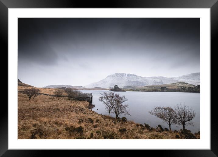 Lake Cregennan Framed Mounted Print by Mark Jones