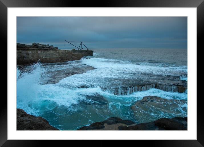 Blue and Cold.. Framed Mounted Print by Elzbieta Sosnowski