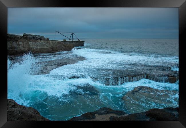 Blue and Cold.. Framed Print by Elzbieta Sosnowski