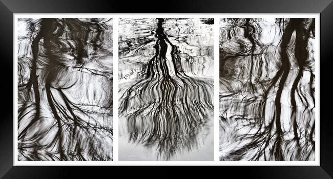 Lapworth Reflections Triptych Framed Print by Alan Ranger