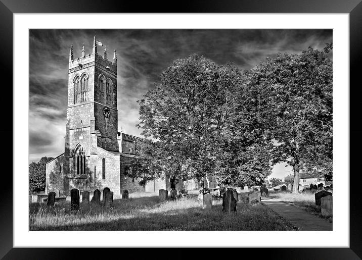 St John The Baptist Church, Wadworth Framed Mounted Print by Darren Galpin