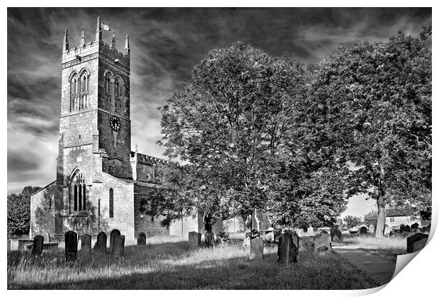 St John The Baptist Church, Wadworth Print by Darren Galpin