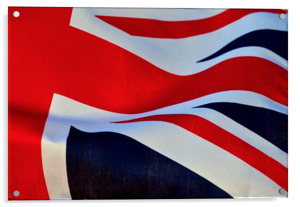 United Kingdom Union Jack Flag Acrylic by Andy Evans Photos