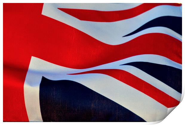 United Kingdom Union Jack Flag Print by Andy Evans Photos