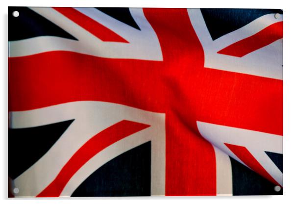 United Kingdom Union Jack Flag Acrylic by Andy Evans Photos
