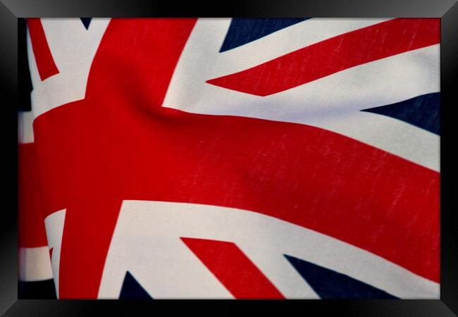 United Kingdom Union Jack Flag Framed Print by Andy Evans Photos