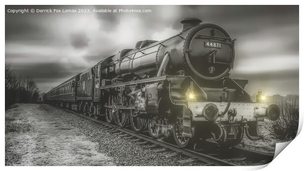 44871 on east lancs railway  Print by Derrick Fox Lomax