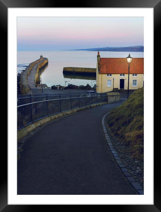 Serenity at St Andrews Harbour Framed Mounted Print by Anthony McGeever