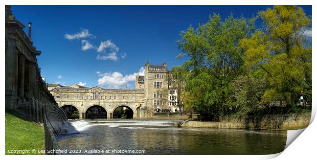 The Enchanted Pulteney Bridge Print by Les Schofield