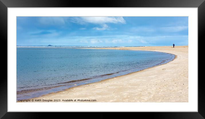 Budle Bay Framed Mounted Print by Keith Douglas