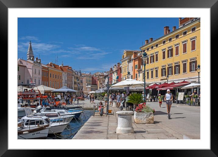 Rovinj Port, Croatia Framed Mounted Print by Arterra 