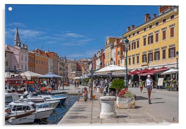 Rovinj Port, Croatia Acrylic by Arterra 