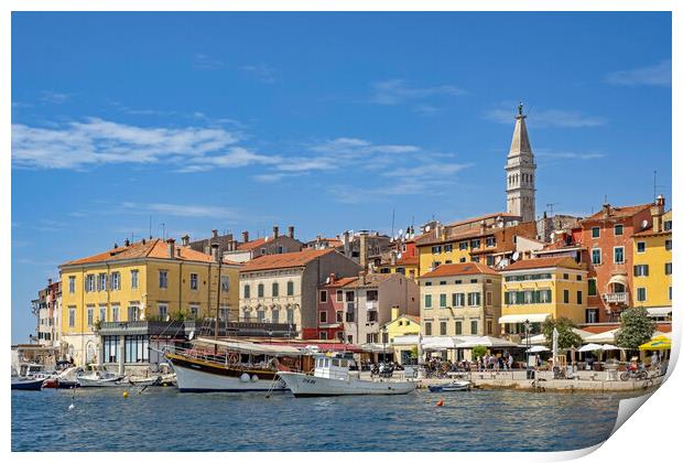 City Rovinj in Croatia Print by Arterra 