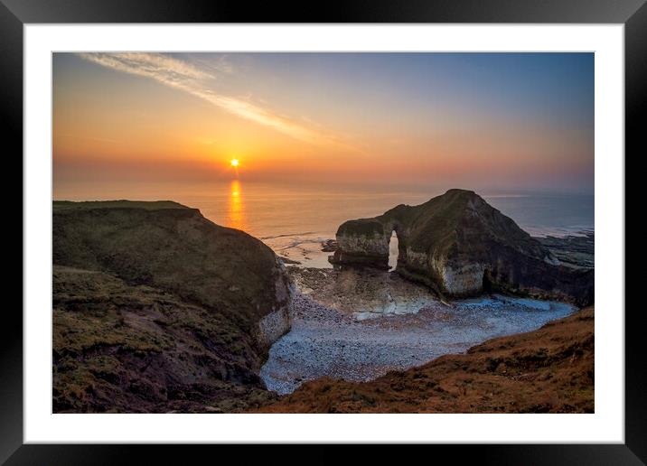 Majestic Sunrise over Secluded Bay Framed Mounted Print by Tim Hill