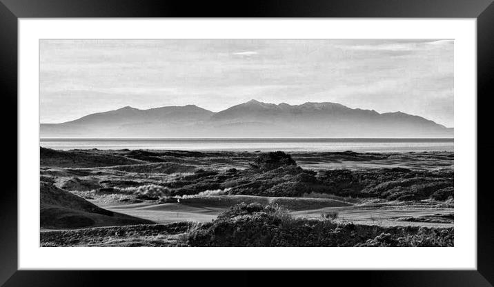 Arran proudly overlooking Royal Troon Framed Mounted Print by Allan Durward Photography