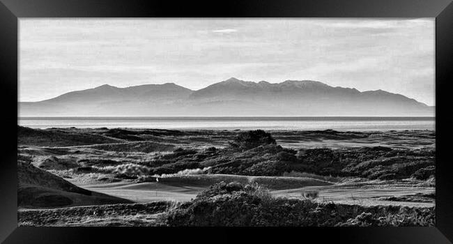 Arran proudly overlooking Royal Troon Framed Print by Allan Durward Photography