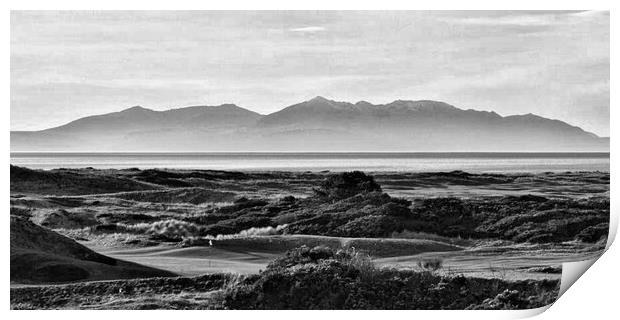 Arran proudly overlooking Royal Troon Print by Allan Durward Photography