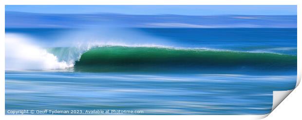 Breaking Wave Print by Geoff Tydeman