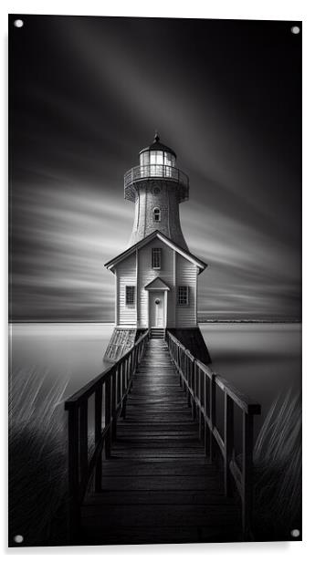 The Lighthouse Acrylic by Bahadir Yeniceri
