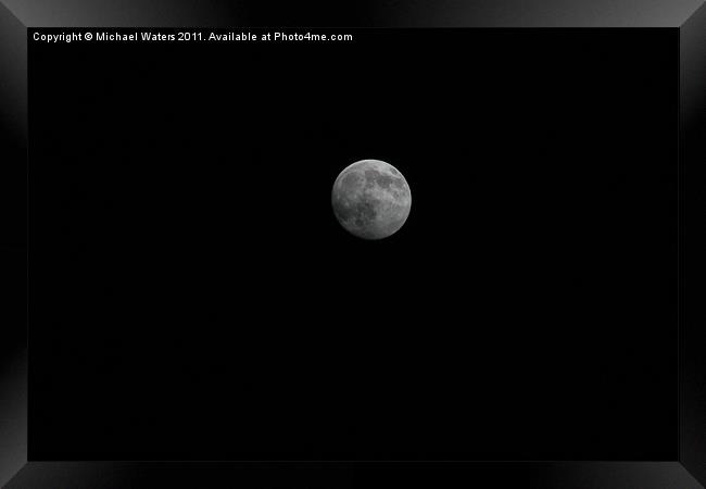 Night Moon Framed Print by Michael Waters Photography
