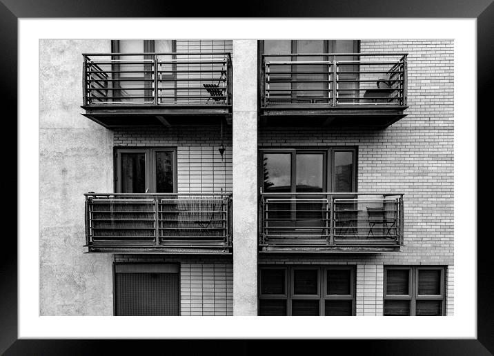 Balconies Framed Mounted Print by Glen Allen
