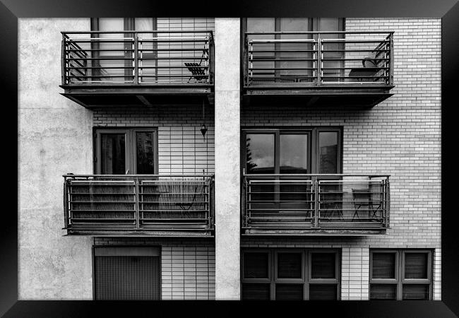 Balconies Framed Print by Glen Allen