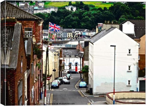Bogside Canvas Print by Stephanie Moore