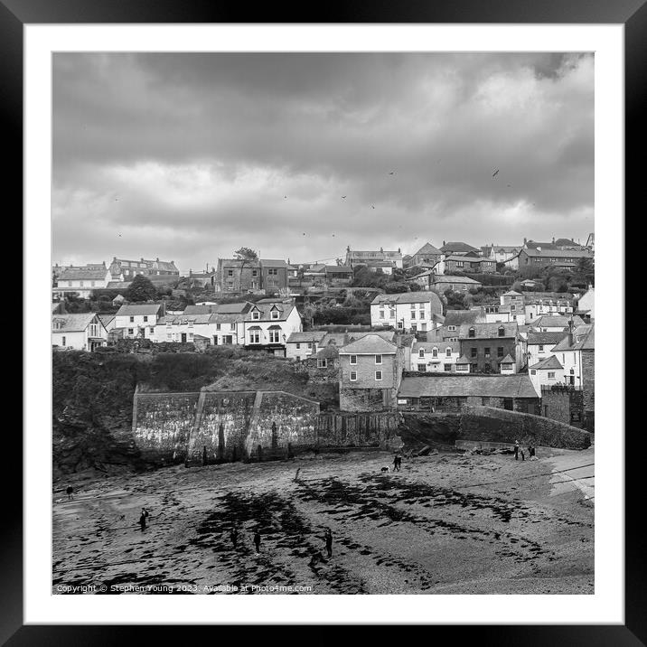 Port Isaac Framed Mounted Print by Stephen Young