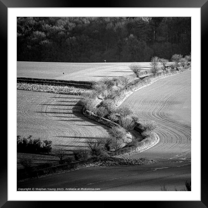 Country Roads Framed Mounted Print by Stephen Young