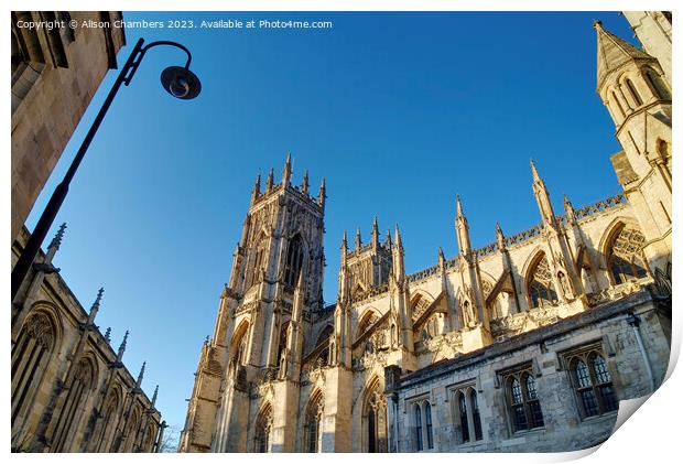 York Minster Print by Alison Chambers