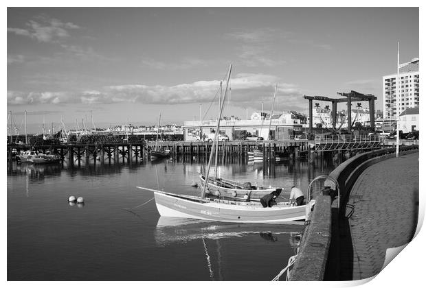 Bridlington Harbour Print by Steve Smith