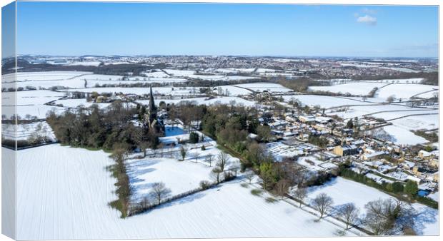 Wentworth In The Snow Canvas Print by Apollo Aerial Photography