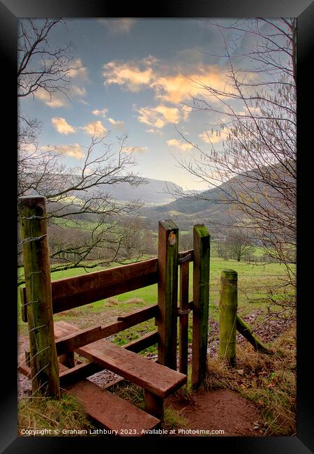 Vale of Ewyas, Wales Framed Print by Graham Lathbury