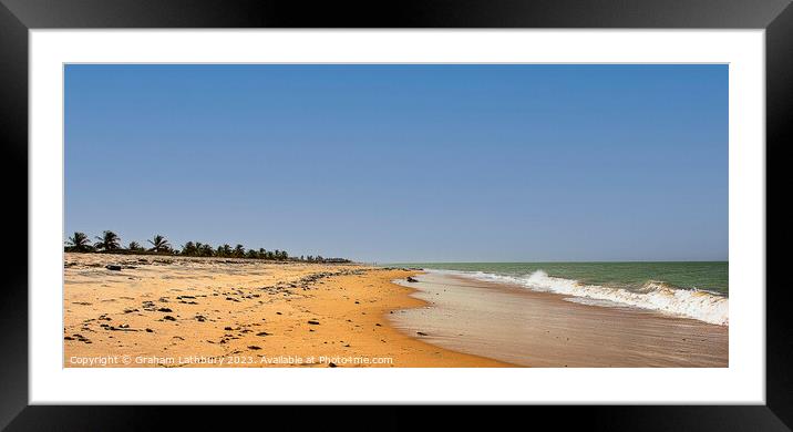 West African Beach Framed Mounted Print by Graham Lathbury