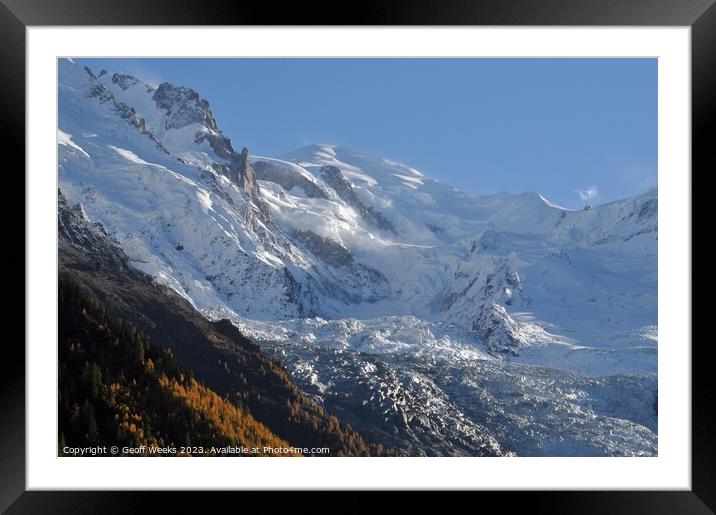 Mont Blanc Framed Mounted Print by Geoff Weeks