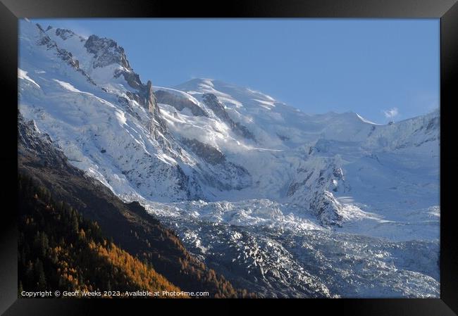 Mont Blanc Framed Print by Geoff Weeks