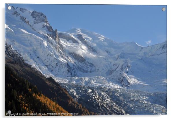 Mont Blanc Acrylic by Geoff Weeks