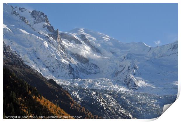 Mont Blanc Print by Geoff Weeks
