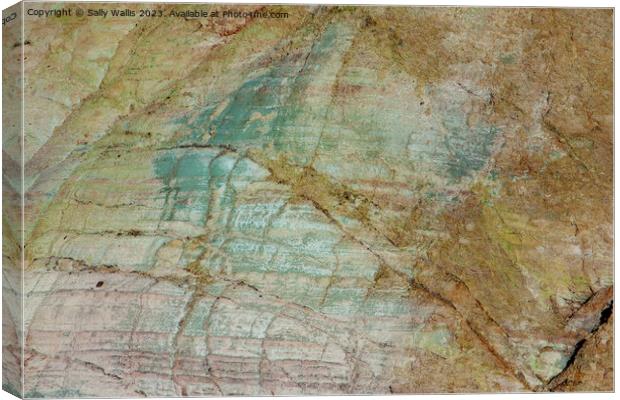 Copper Mine Close up Canvas Print by Sally Wallis