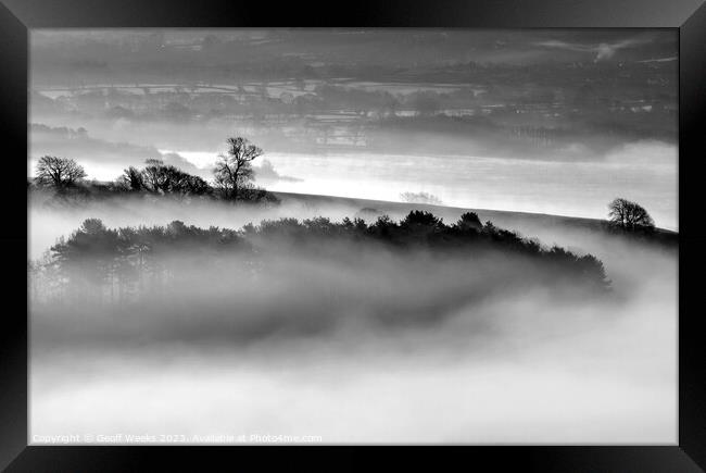 Lake mist Framed Print by Geoff Weeks