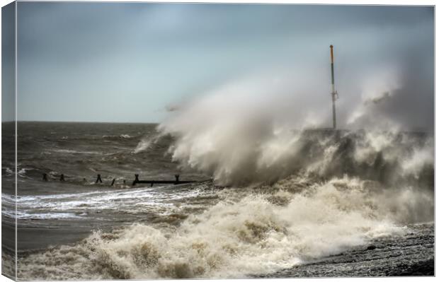welsh storm Canvas Print by Andrew chittock
