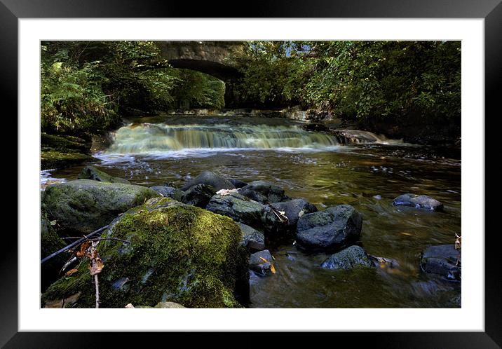 Small Rapids Framed Mounted Print by John Boyle