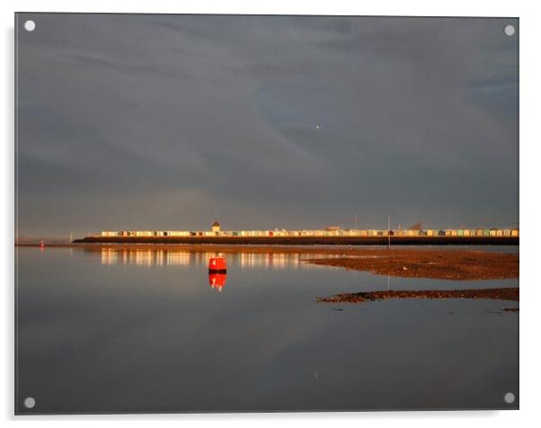 Brightlingsea Prom ar sunrise  Acrylic by Tony lopez