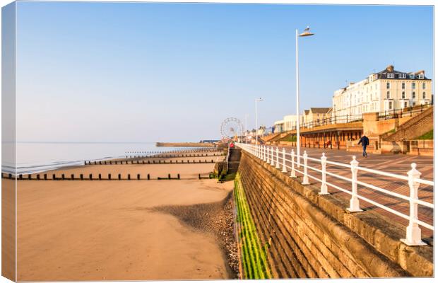 Bridlington Promenade Yorkshire Coast  Canvas Print by Tim Hill