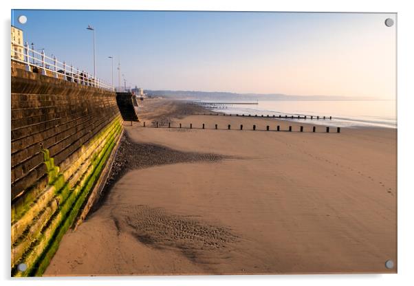 Bridlington North Beach Acrylic by Tim Hill