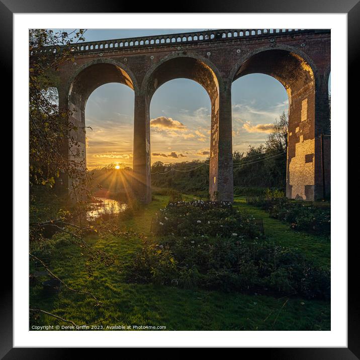 Eynsford Railway Arch Framed Mounted Print by Derek Griffin